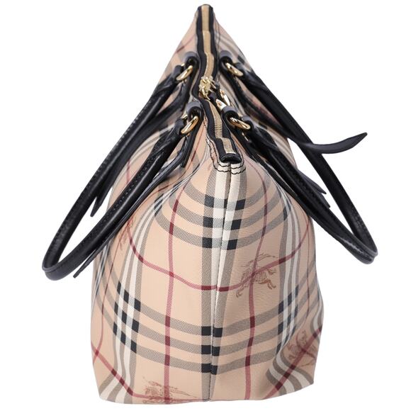 Burberry Small Salisbury Tote Bag Haymarket Check PVC Coated Canvas - Picture 7 of 7